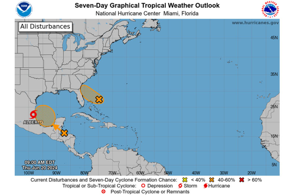 Tropical Weather Outlook for the North Atlantic...Caribbean Sea and the Gulf of Mexico: